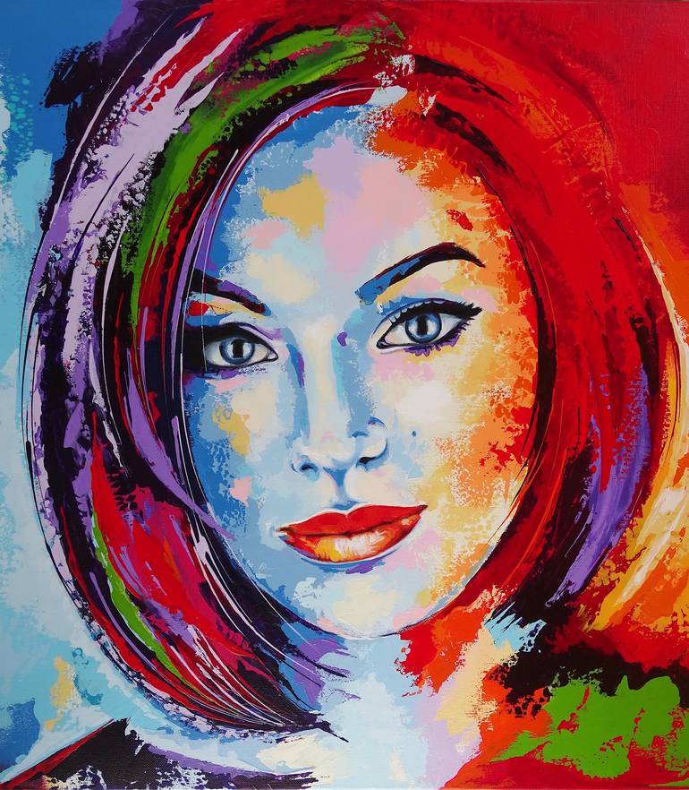 Original Portraiture Portrait Painting by Livien Rozen