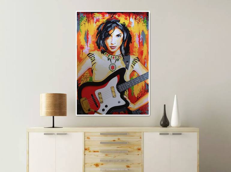Original Pop Art Music Painting by Livien Rozen