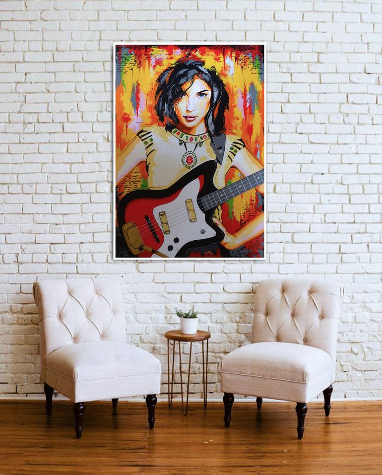 Original Pop Art Music Painting by Livien Rozen
