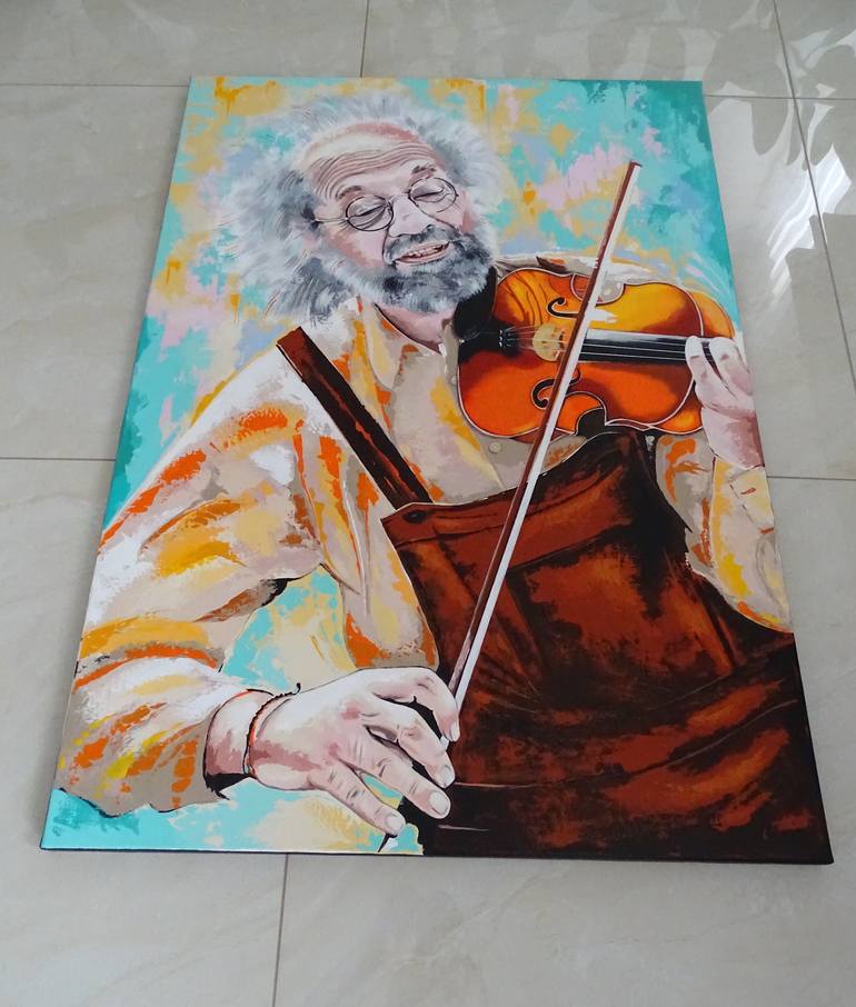 Original Pop Art Music Painting by Livien Rozen