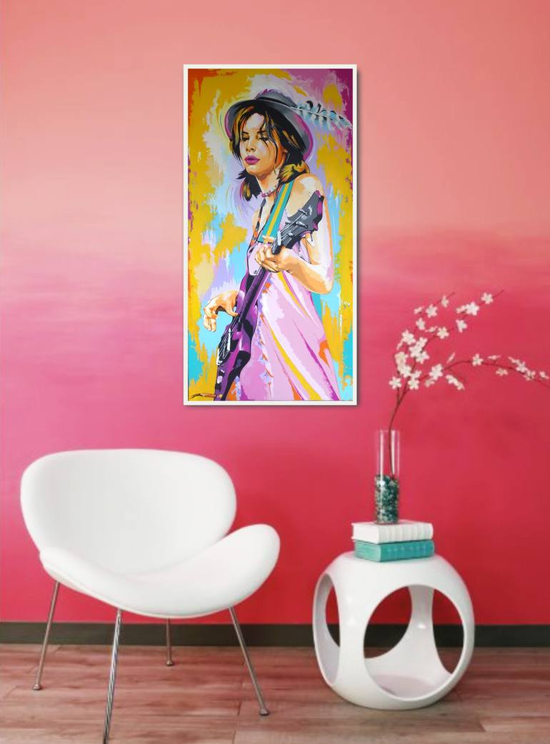 Original Pop Art Pop Culture/Celebrity Painting by Livien Rozen