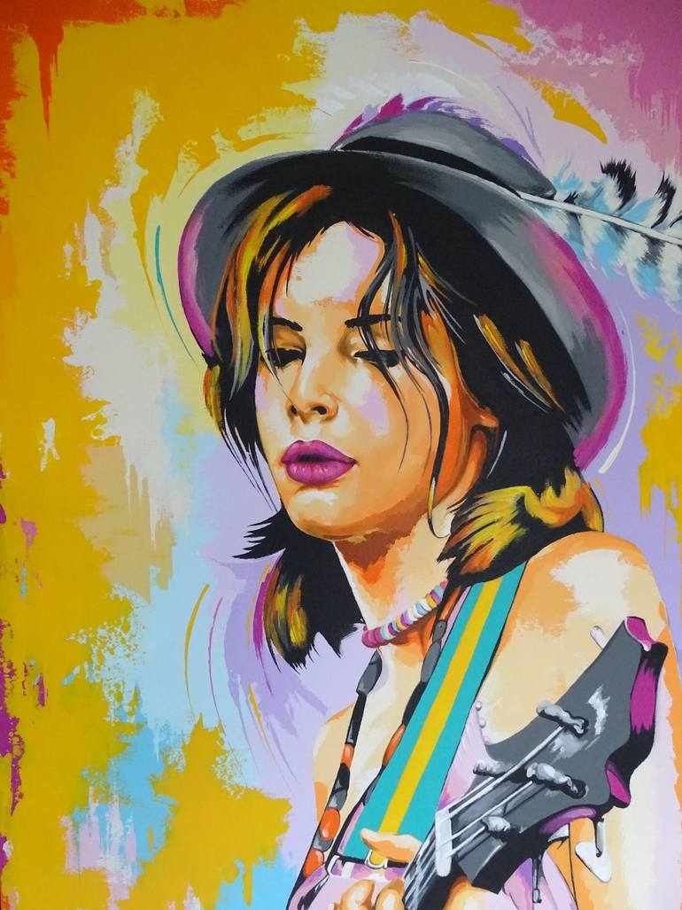 Original Pop Art Pop Culture/Celebrity Painting by Livien Rozen