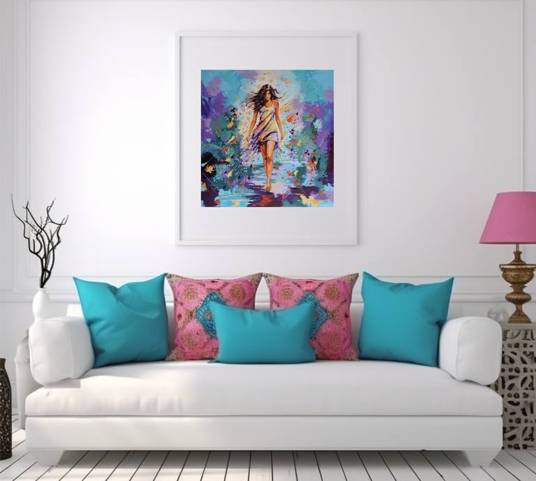 Original Figurative Women Painting by Livien Rozen