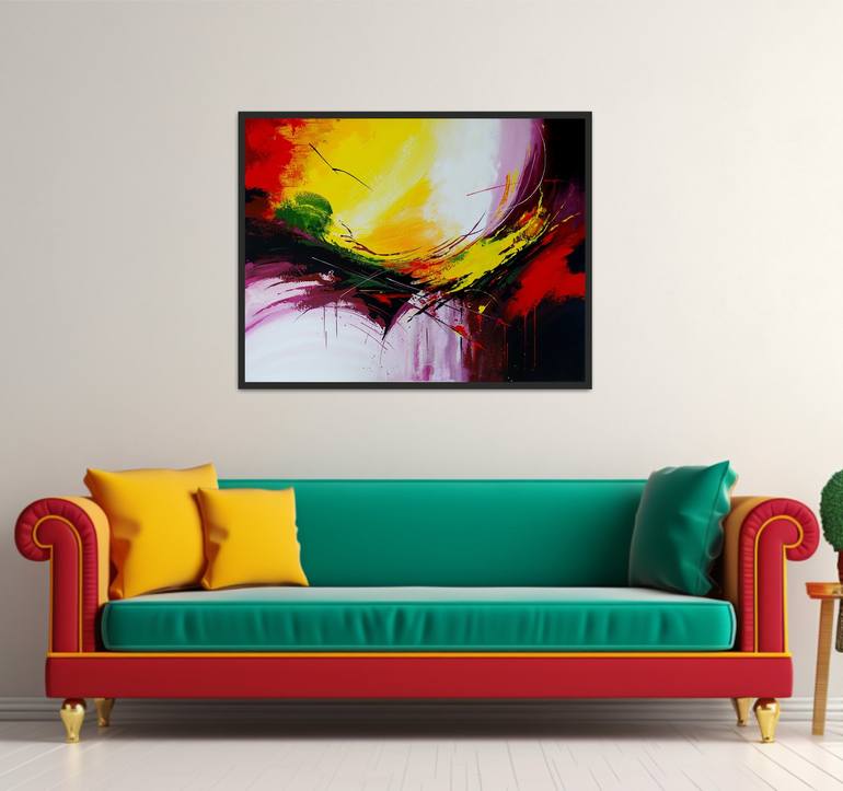 Original Abstract Painting by Livien Rozen
