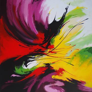 Original Abstract Expressionism Abstract Paintings by Livien Rozen