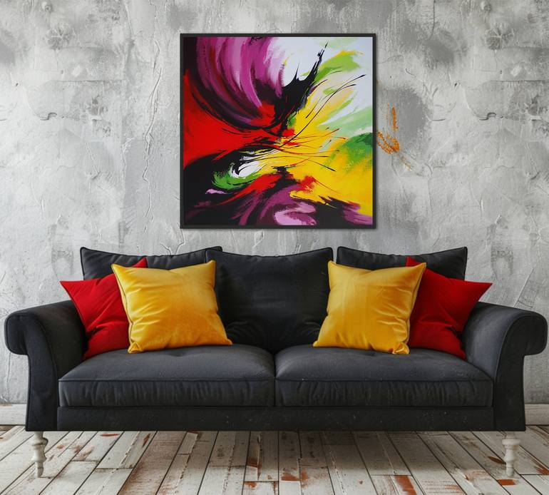 Original Abstract Painting by Livien Rozen