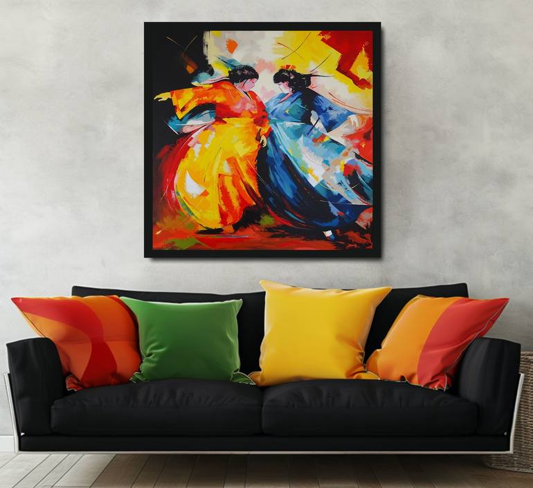 Original Expressionism Women Painting by Livien Rozen