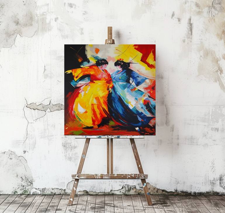 Original Expressionism Women Painting by Livien Rozen