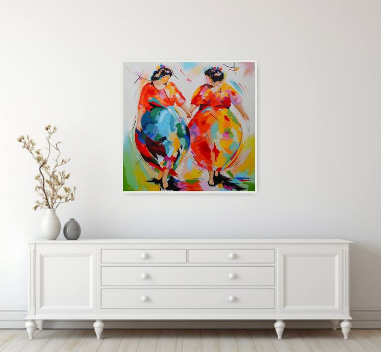 Original Expressionism Women Painting by Livien Rozen