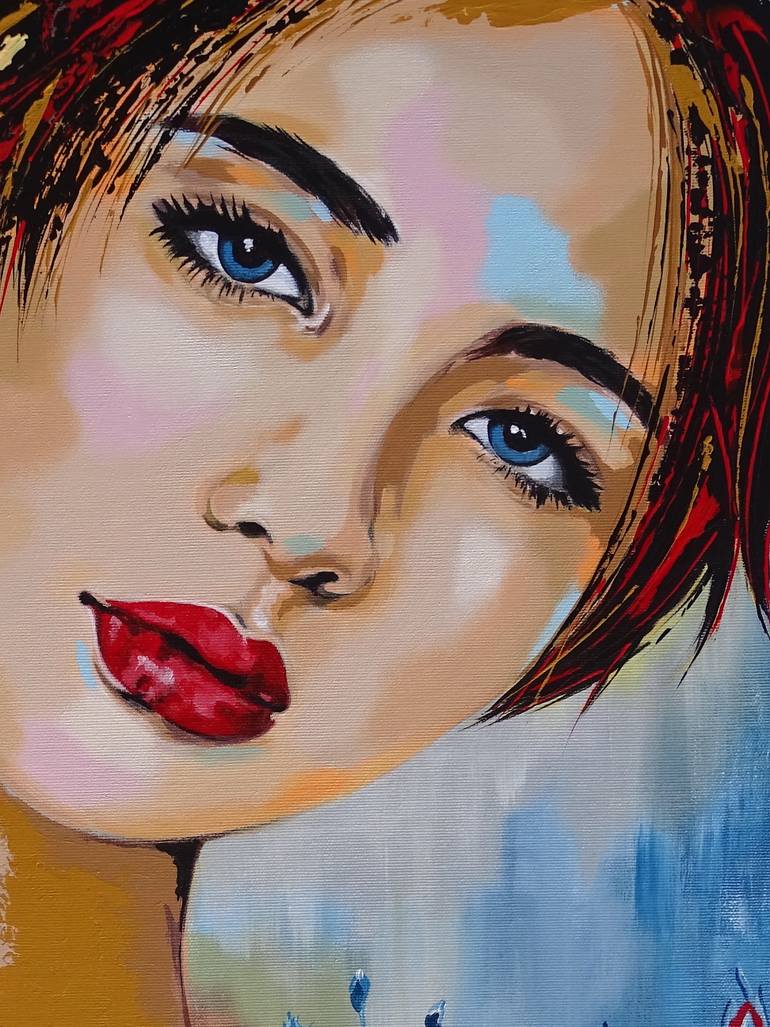 Original Art Deco People Painting by Livien Rozen
