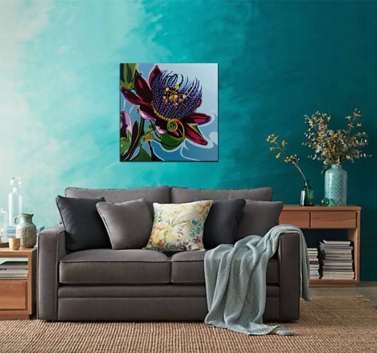 Original Expressionism Floral Painting by Livien Rozen