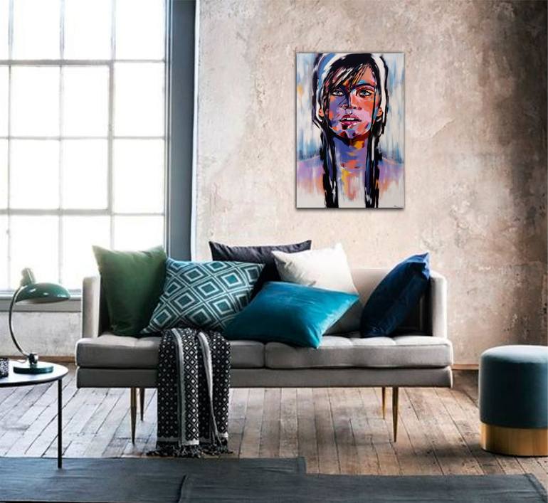Original Art Deco People Painting by Livien Rozen