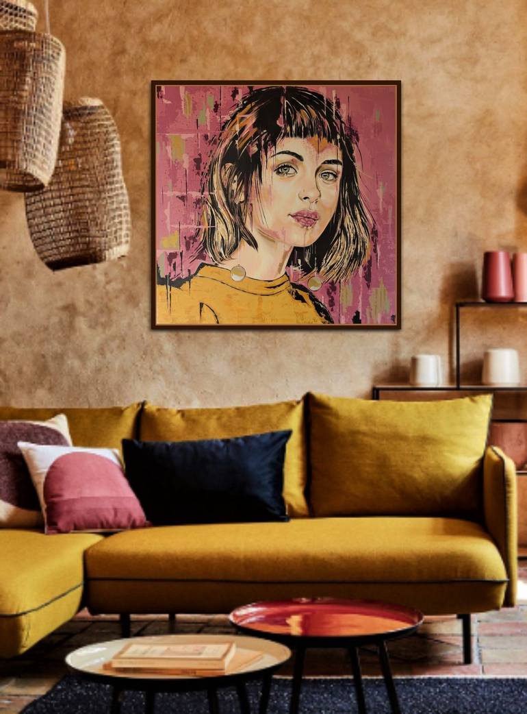 Original Impressionism Portrait Painting by Livien Rozen