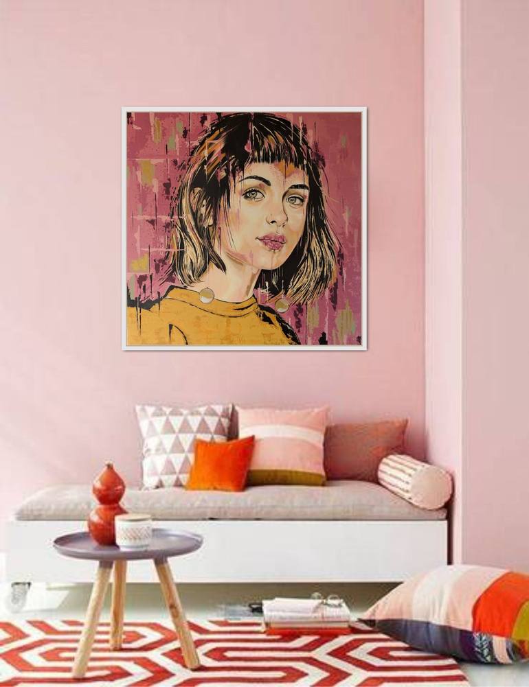 Original Portrait Painting by Livien Rozen