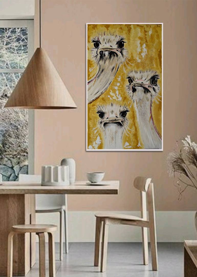 Original Impressionism Animal Painting by Livien Rozen