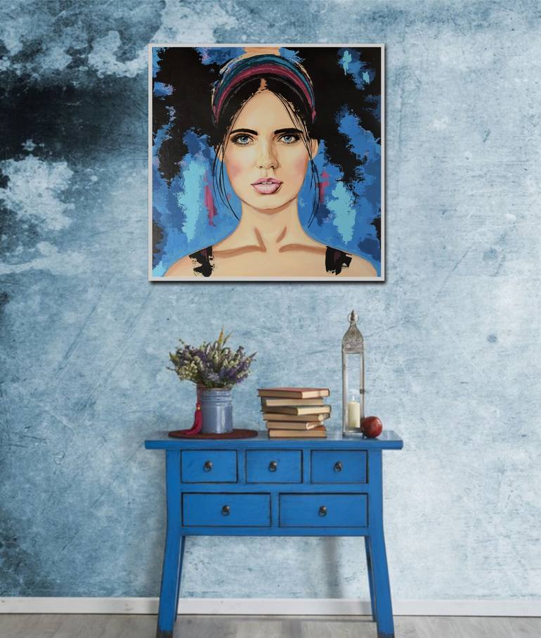 Original Art Deco People Painting by Livien Rozen