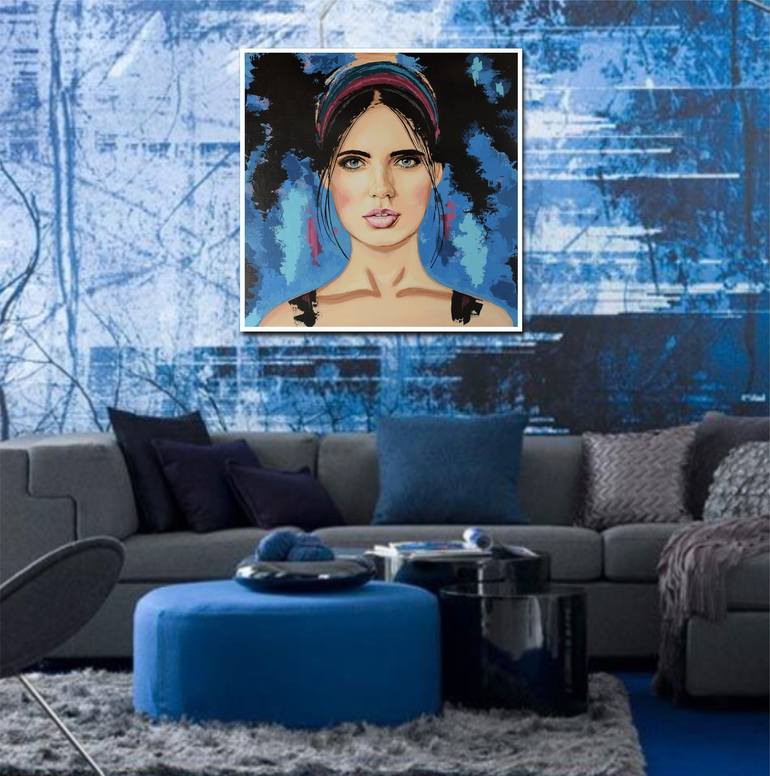 Original Art Deco People Painting by Livien Rozen