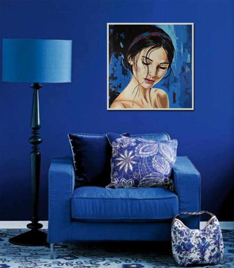Original Art Deco People Painting by Livien Rozen