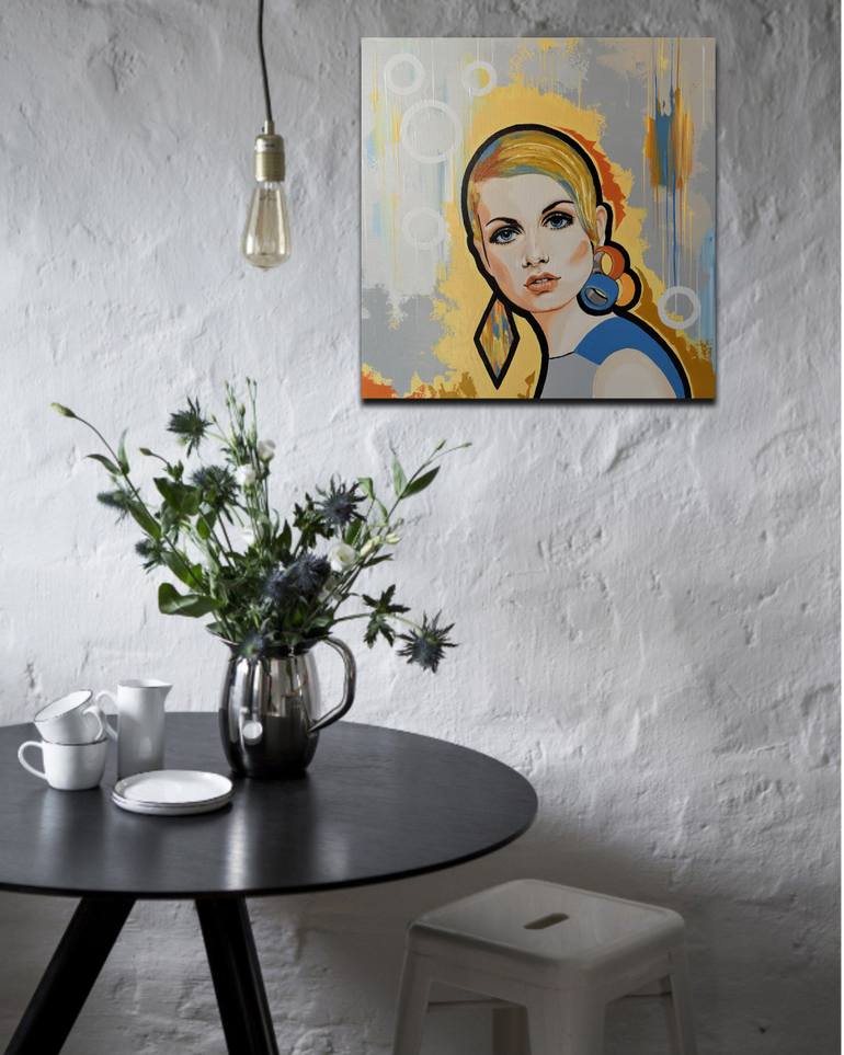 Original Art Deco People Painting by Livien Rozen