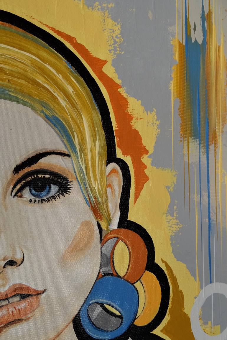 Original Art Deco People Painting by Livien Rozen
