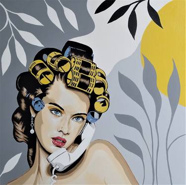 Original Art Deco Pop Culture/Celebrity Paintings by Livien Rozen