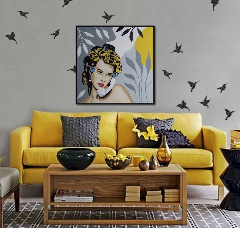 Original Art Deco Pop Culture/Celebrity Painting by Livien Rozen