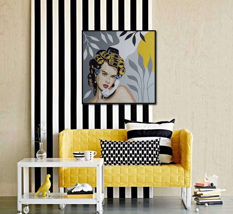 Original Art Deco Pop Culture/Celebrity Painting by Livien Rozen