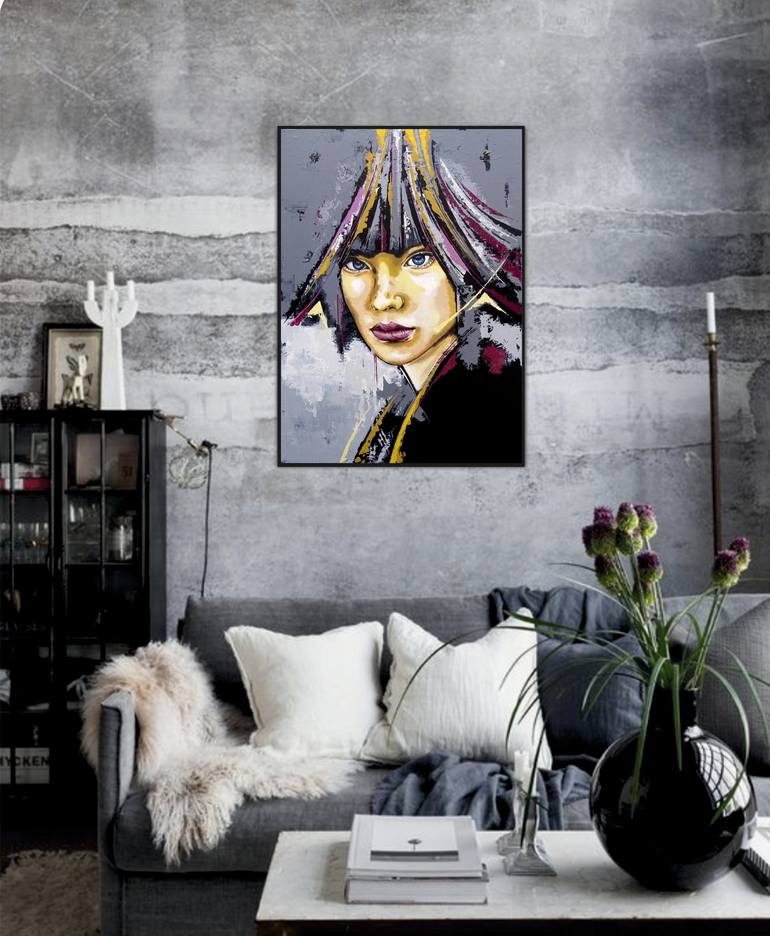 Original Portrait Painting by Livien Rozen