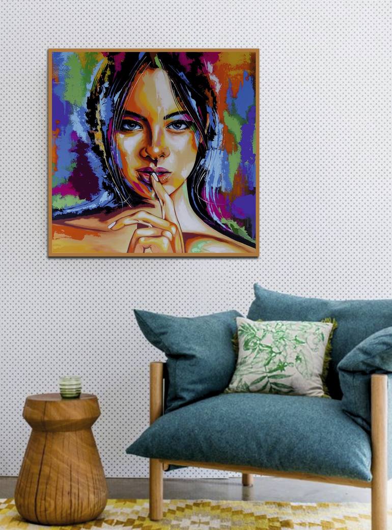 Original Portrait Painting by Livien Rozen