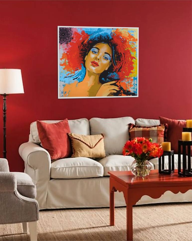 Original Expressionism Portrait Painting by Livien Rozen