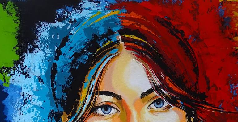 Original Contemporary Portrait Painting by Livien Rozen