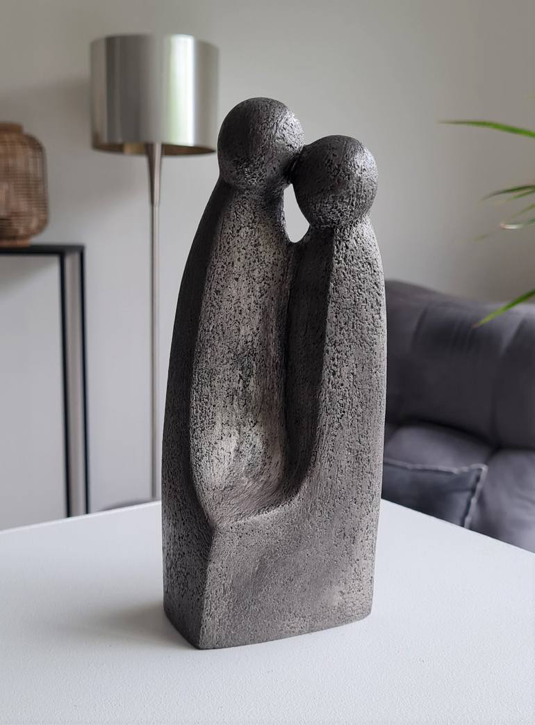 Original Contemporary Love Sculpture by Catherine Fouvry Leblois