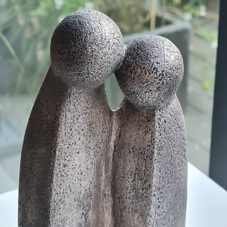 Original Contemporary Love Sculpture by Catherine Fouvry Leblois