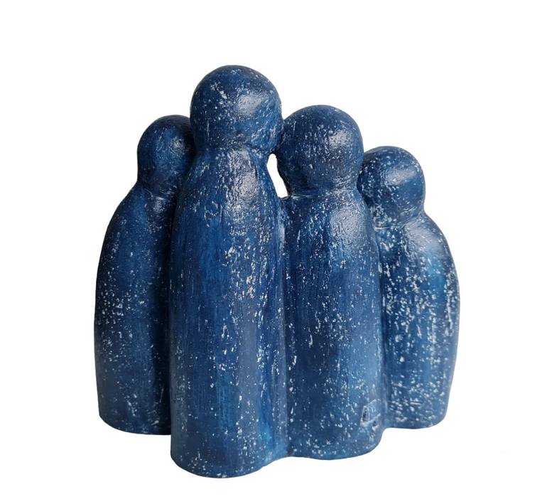 Original Contemporary Family Sculpture by Catherine Fouvry Leblois