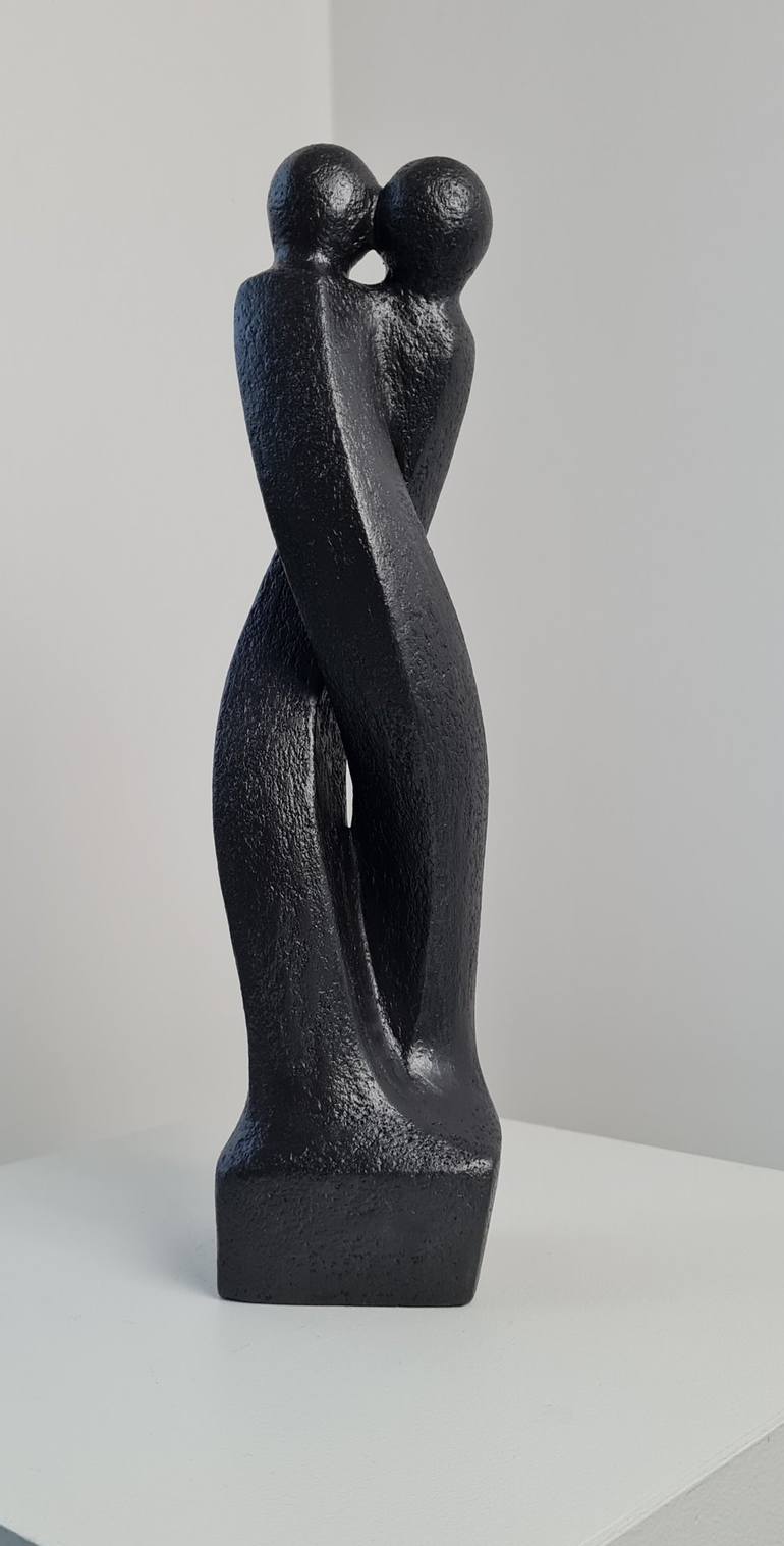 Original Abstract Love Sculpture by Catherine Fouvry Leblois