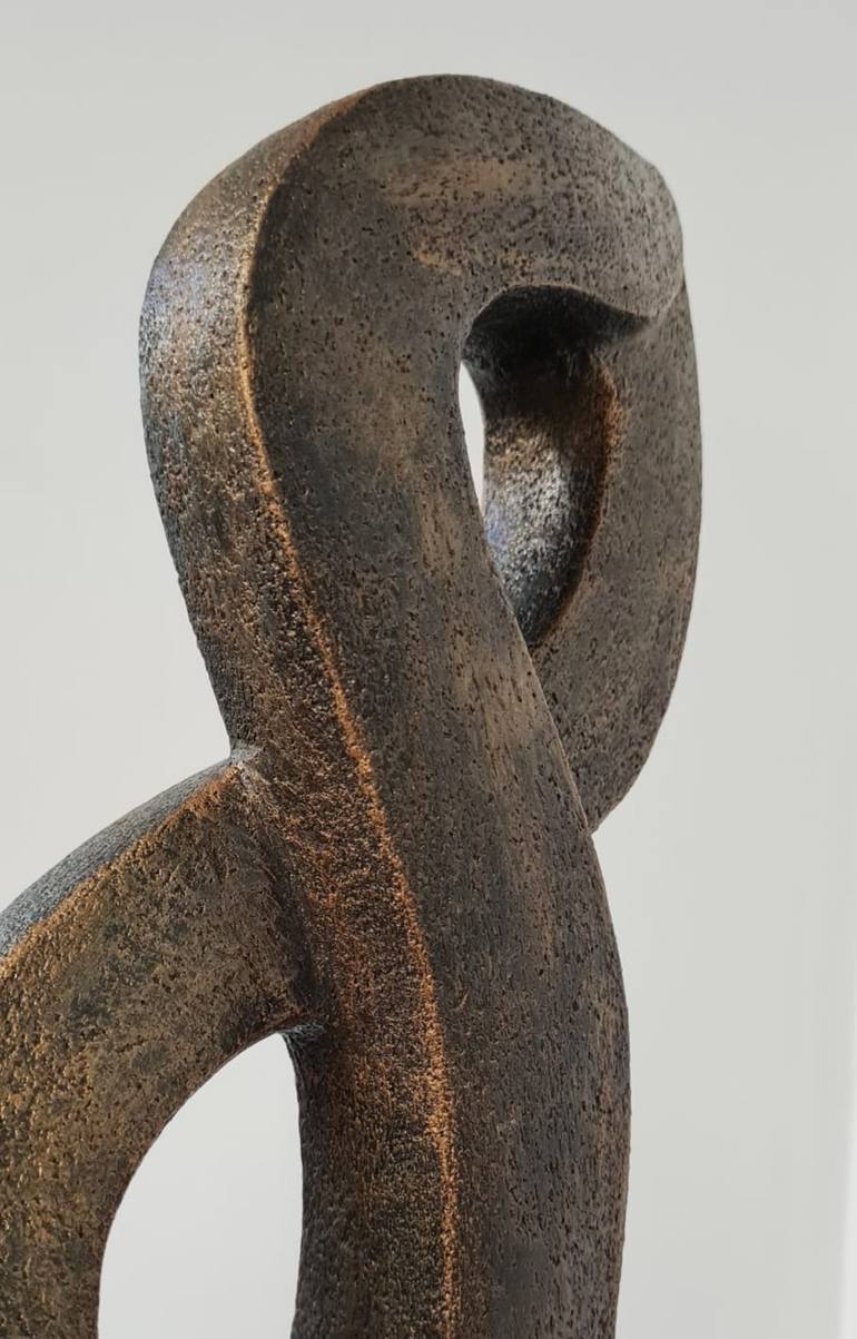 Original Abstract Love Sculpture by Catherine Fouvry Leblois