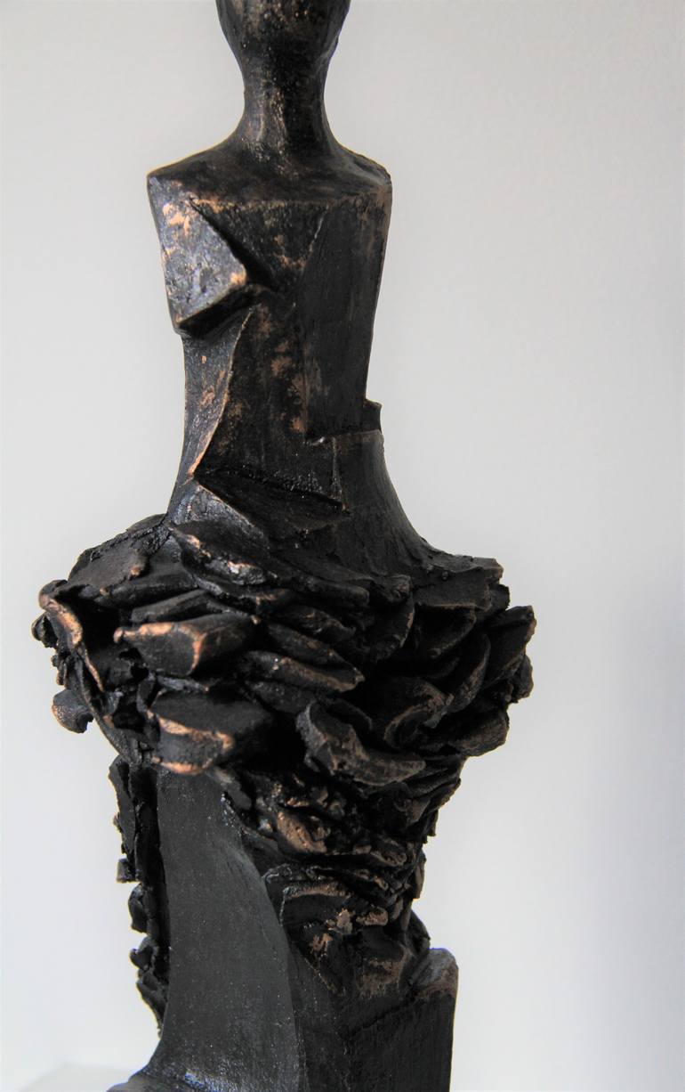 Original Abstract Women Sculpture by Catherine Fouvry Leblois