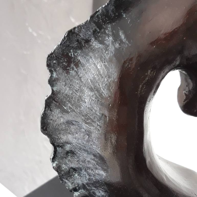Original Abstract Horse Sculpture by Catherine Fouvry Leblois