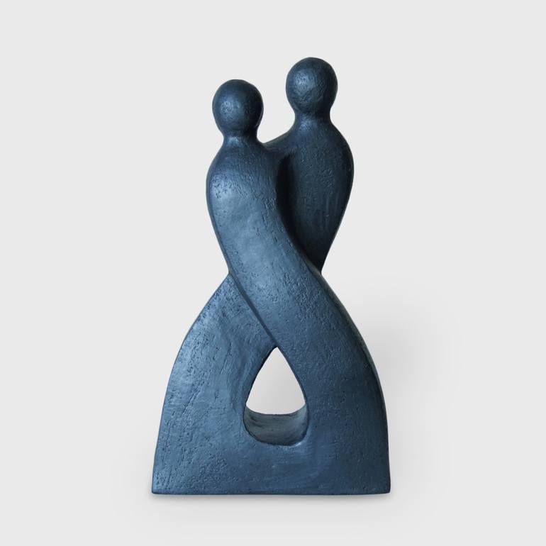Original Abstract Love Sculpture by Catherine Fouvry Leblois