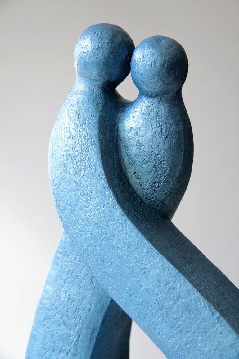 Original Abstract People Sculpture by Catherine Fouvry Leblois