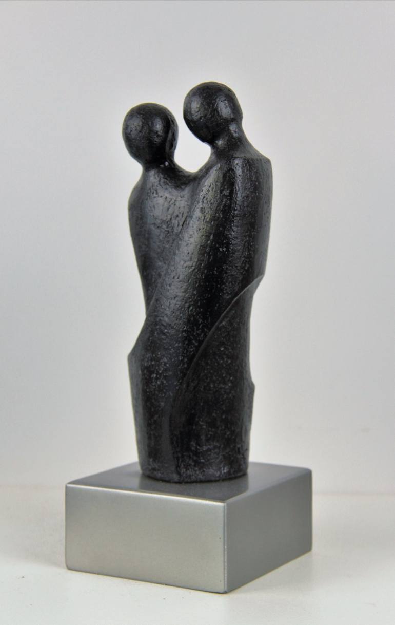 Original Abstract Love Sculpture by Catherine Fouvry Leblois