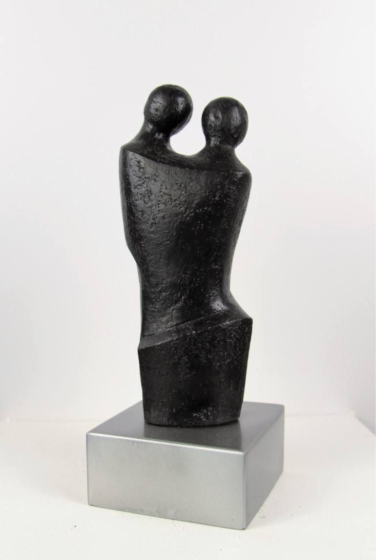 Original Abstract Love Sculpture by Catherine Fouvry Leblois