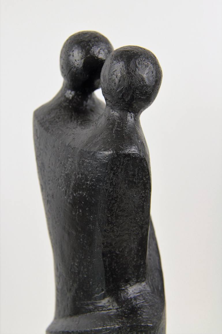 Original Abstract Love Sculpture by Catherine Fouvry Leblois