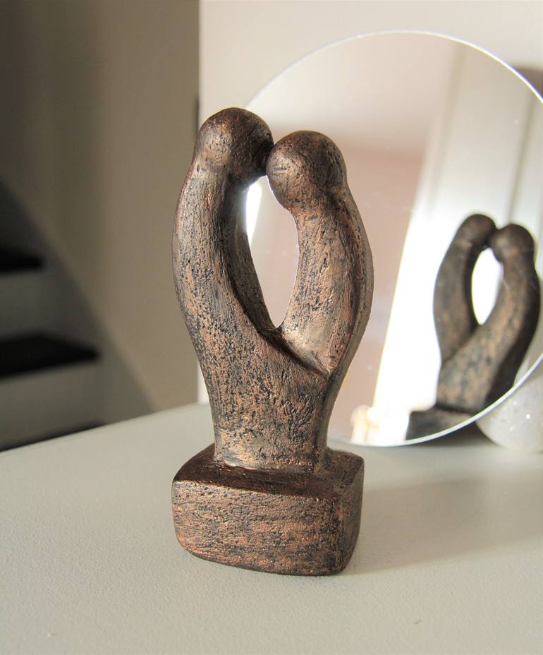 Original Love Sculpture by Catherine Fouvry Leblois