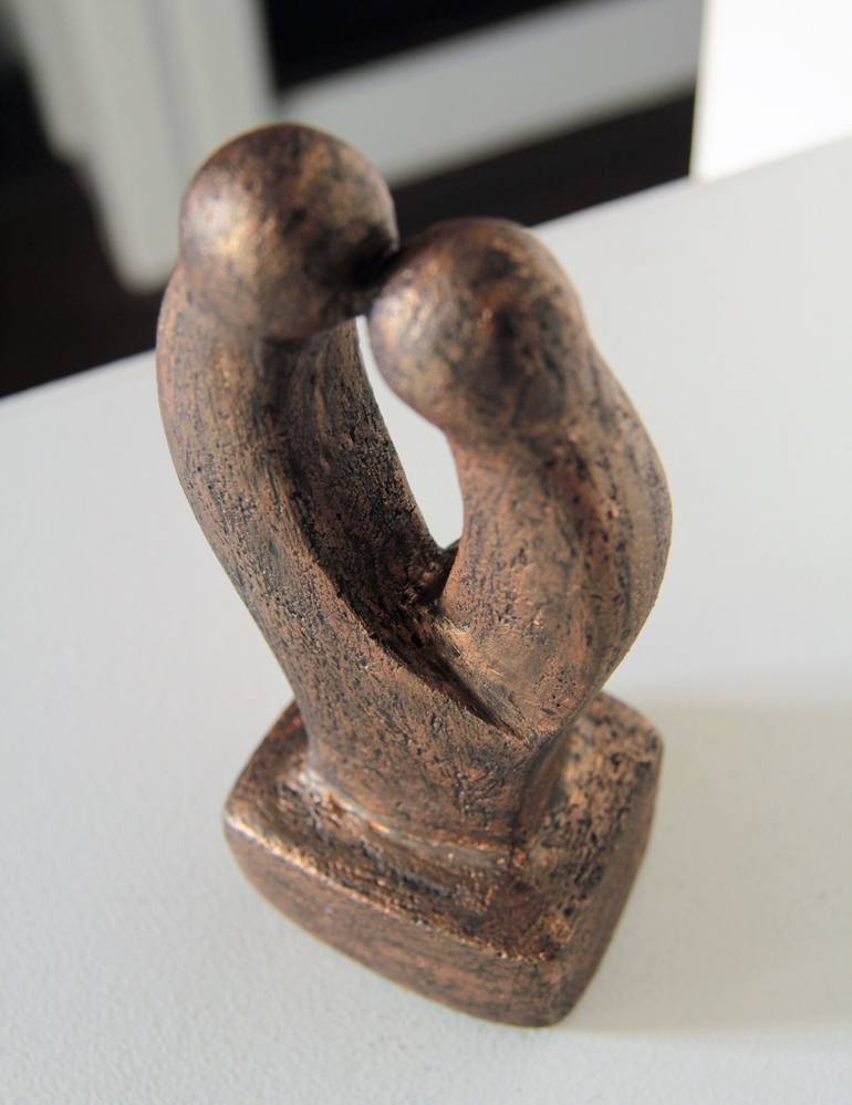 Original Abstract Love Sculpture by Catherine Fouvry Leblois