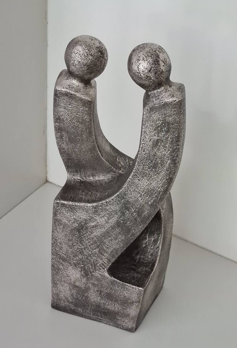 Original Contemporary Love Sculpture by Catherine Fouvry Leblois
