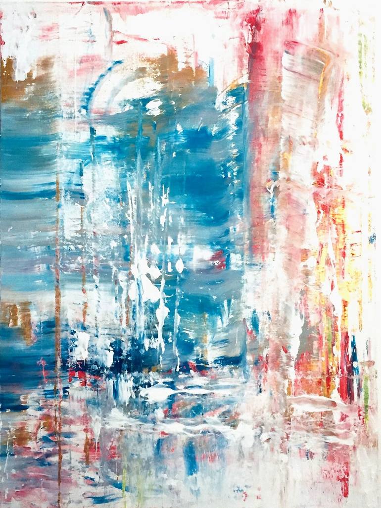 Original Abstract Expressionism Abstract Painting by Sophie Mangelsen