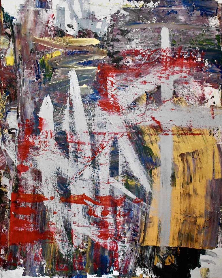 URBAN JAZZ FRIEDRICHSHAIN Painting by Sophie Mangelsen | Saatchi Art