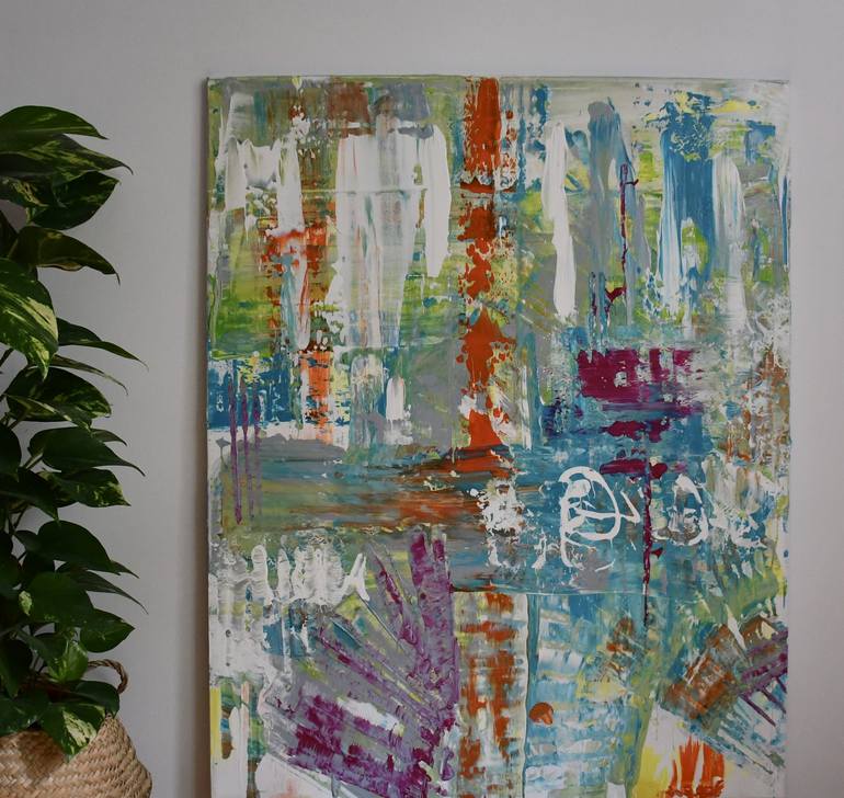 Original Abstract Expressionism Abstract Painting by Sophie Mangelsen