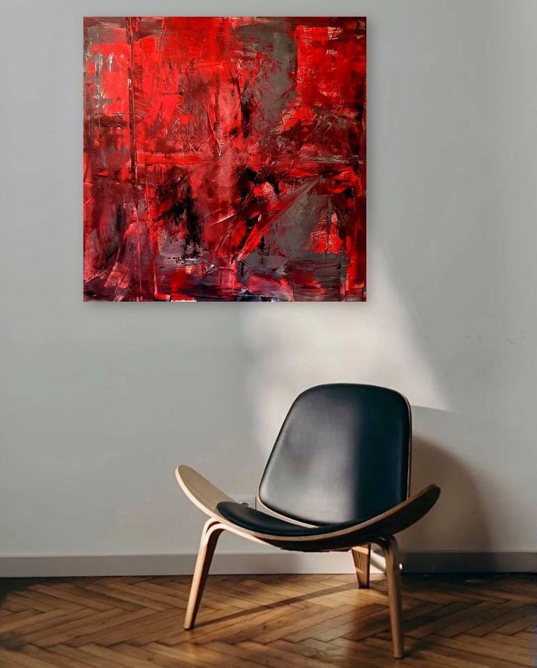 Original Abstract Expressionism Abstract Painting by Sophie Mangelsen